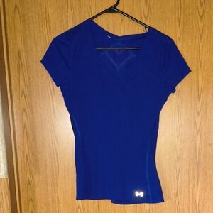 Under Armour Women's Vivid Blue Short Sleeve Tee